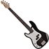 LA Left Handed Bass Guitar Black - Image 3