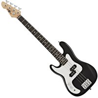 3/4 LA Left Handed Bass Guitar Black