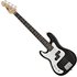 3/4 LA Left Handed Bass Guitar Black - Image 3