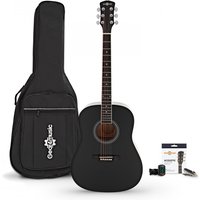 Dreadnought Acoustic Guitar & Accessory Pack Black