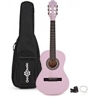 Junior 1/2 Classical Guitar Pack Pink