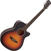Single Cutaway Electro Acoustic Guitar Sunburst