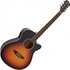 Single Cutaway Electro Acoustic Guitar Sunburst - Image 3