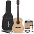 Student Electro Acoustic Guitar Natural 15W Acoustic Amp & Accessory Pack - Image 3