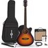 Single Cutaway Electro Acoustic Guitar Sunburst 15W Acoustic Amp & Accessory Pack - Image 3