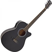 Single Cutaway Electro Acoustic Guitar Black