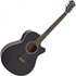 Single Cutaway Electro Acoustic Guitar Black - Image 3