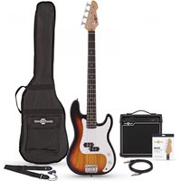 LA Bass Guitar Sunburst 15W Bass Amp Pack - Image 1