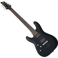 Schecter C-6 Deluxe Left Handed Electric Guitar Satin Black