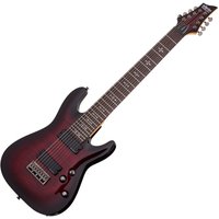 Schecter Demon-8 Electric Guitar Crimson Red Burst