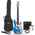 3/4 LA Bass Guitar Blue 15W Bass Amp Pack - Image 3