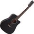 Dreadnought Cutaway 12 String Acoustic Guitar Black - Image 3