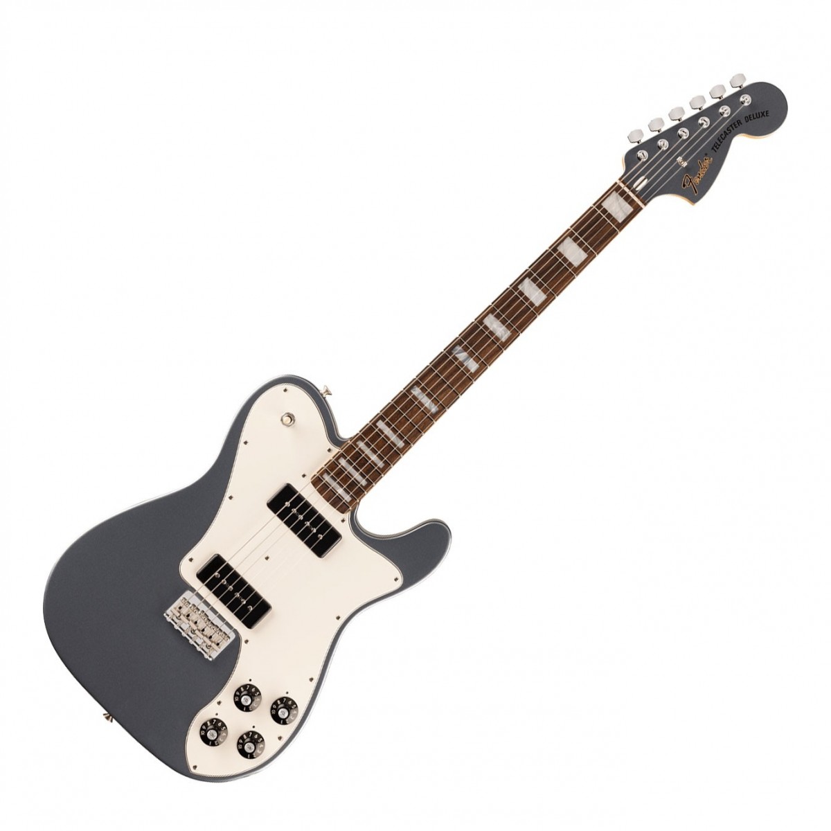Fender Chris Shiflett Cleaver Telecaster Deluxe Rosewood Charcoal Frost Metallic - Image 2
