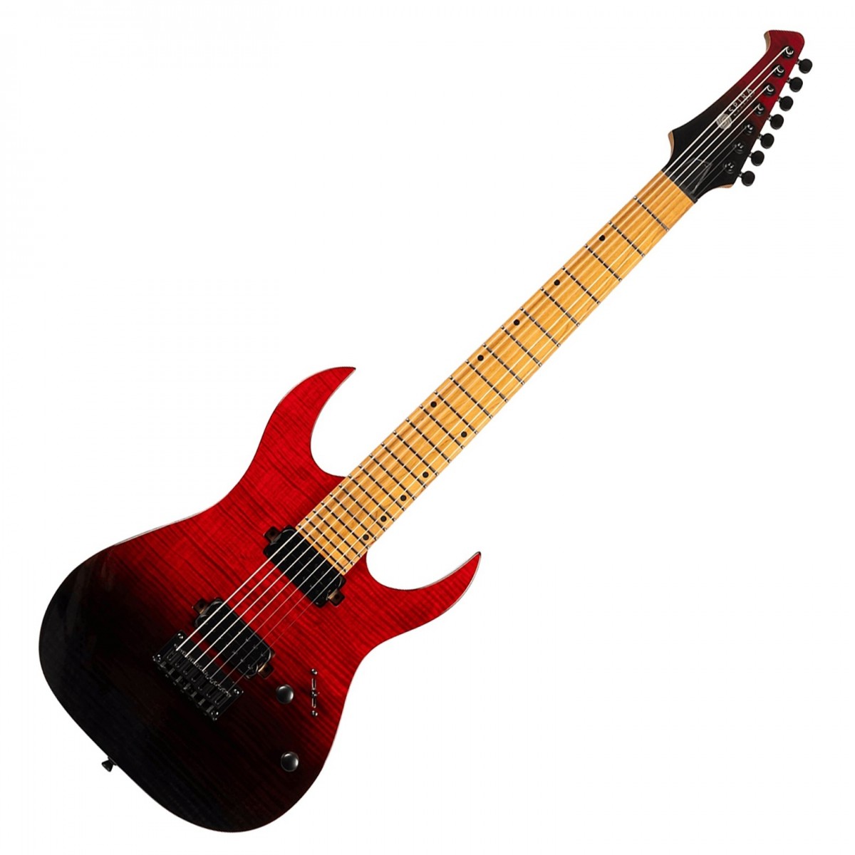 Spira Guitars S-457 TRD Flame Maple Gloss Trans Red - Image 2