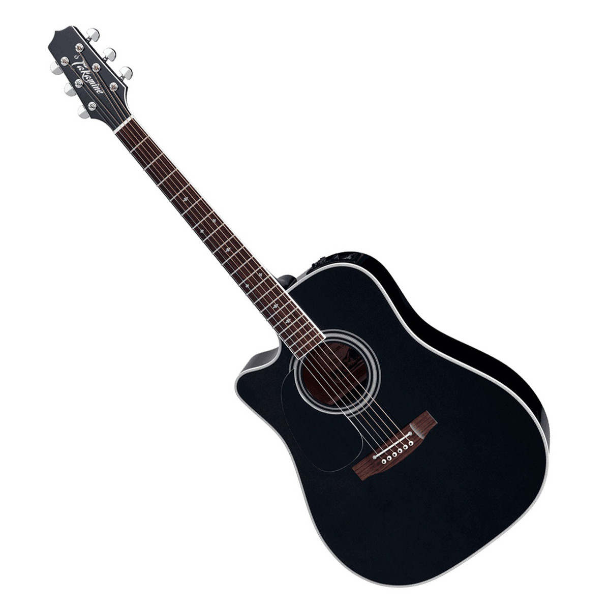 Takamine EF341SC Left-Handed Electro Acoustic Black - Image 2