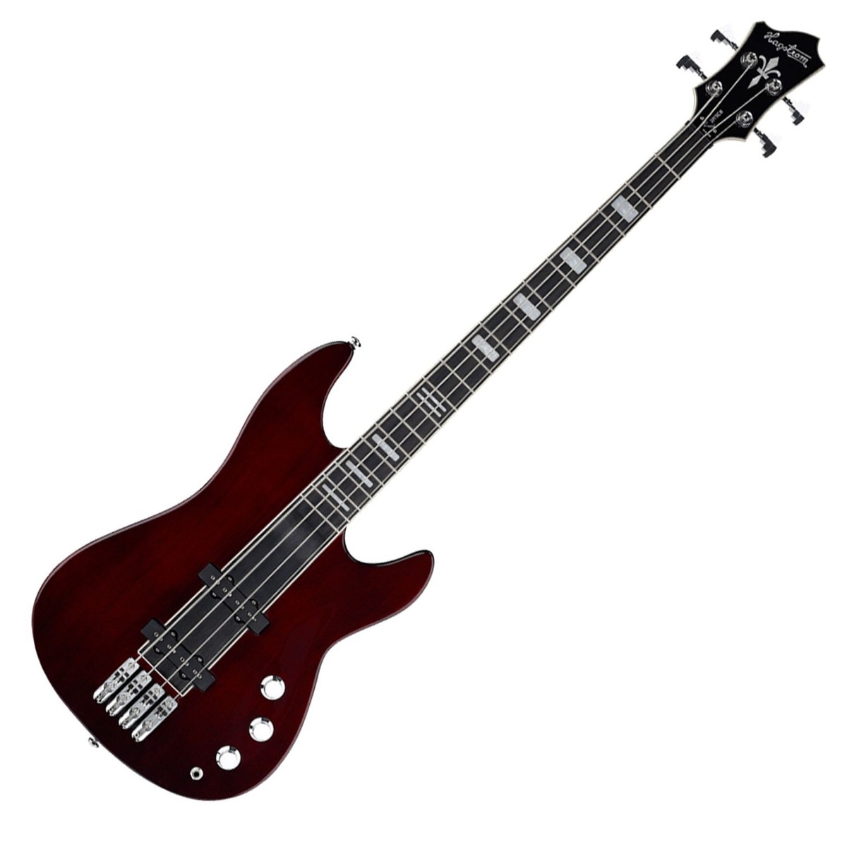 Hagstrom Super Swede Bass Natural Mahogany - Image 2