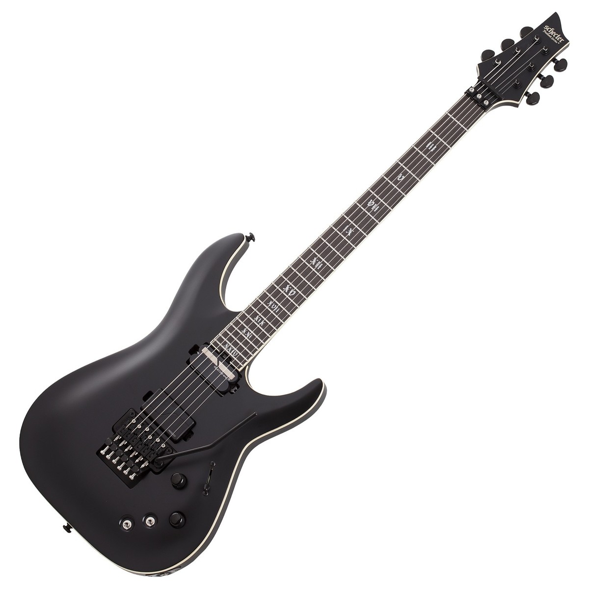 Schecter C-1 FR S SLS Evil Twin Satin Black - Image 2