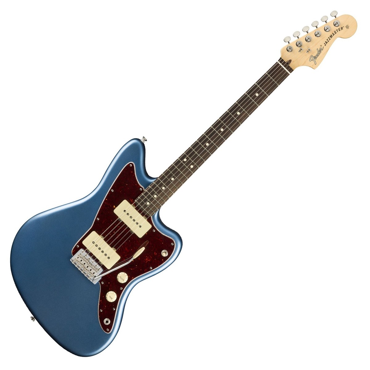 Fender American Performer Jazzmaster Satin Lake Placid Blue - Image 2