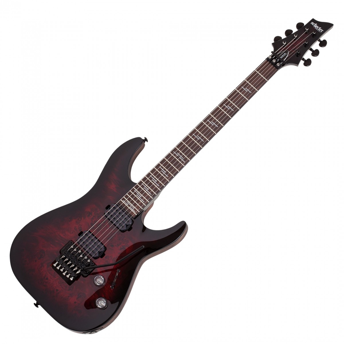 Schecter Omen Elite-6 FR Black Cherry Burst - Image 2
