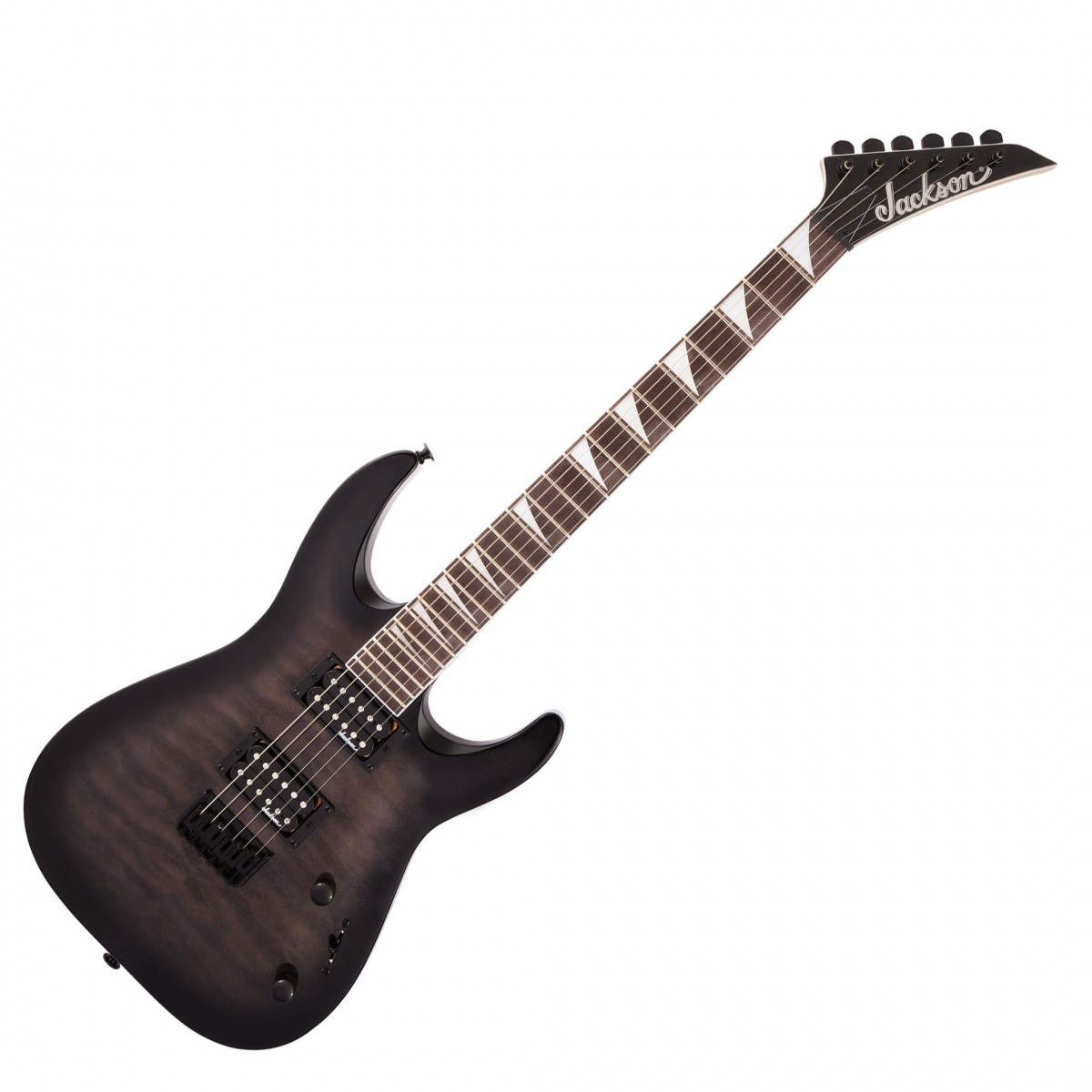 Jackson JS Series Dinky Arch Top JS32Q DKA HT Transparent Black Burst - Image 2