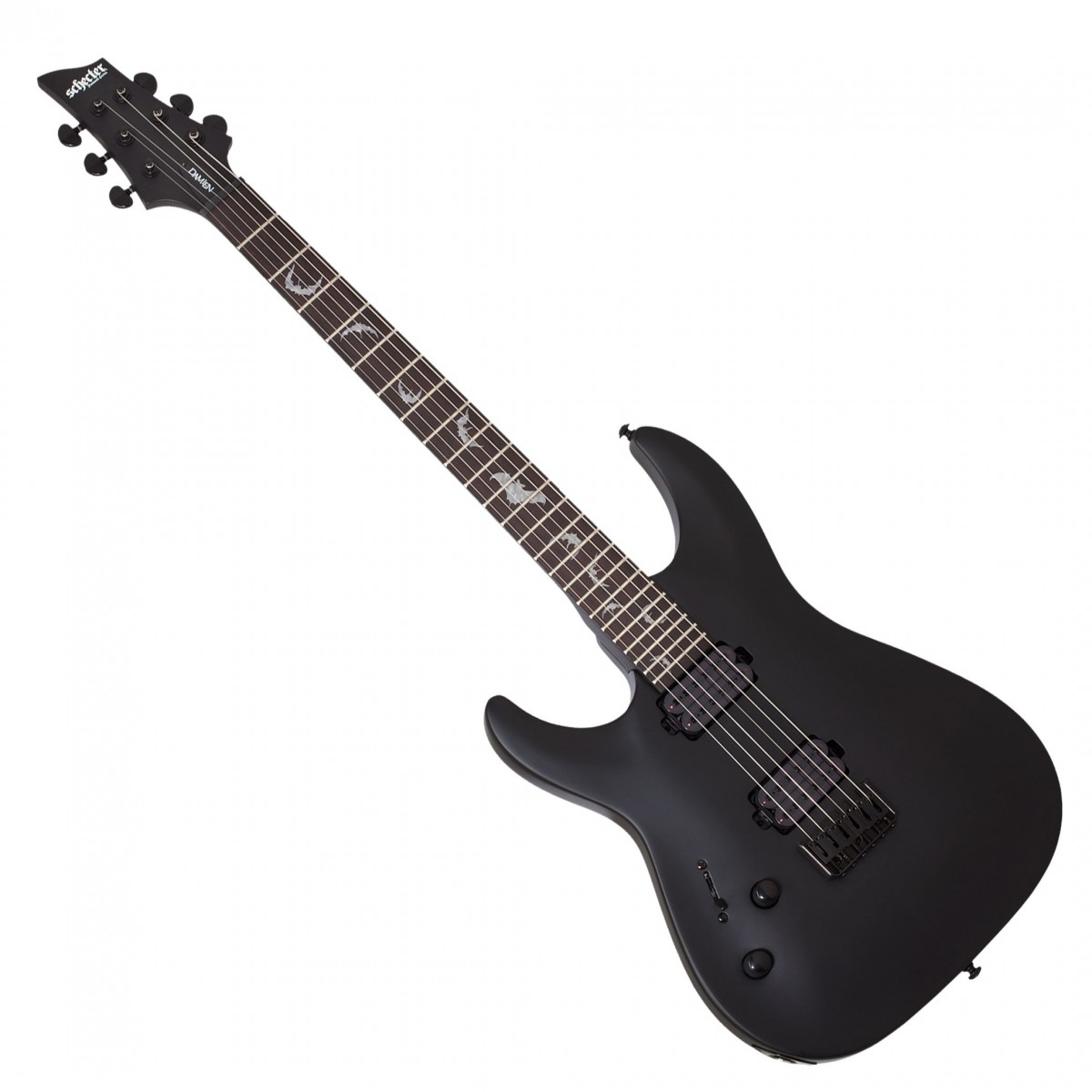 Schecter Damien-6 Left Handed Satin Black - Image 2