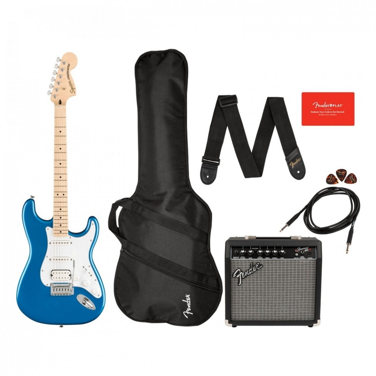 Squier Affinity Stratocaster HSS Pack Lake Placid Blue - Image 2
