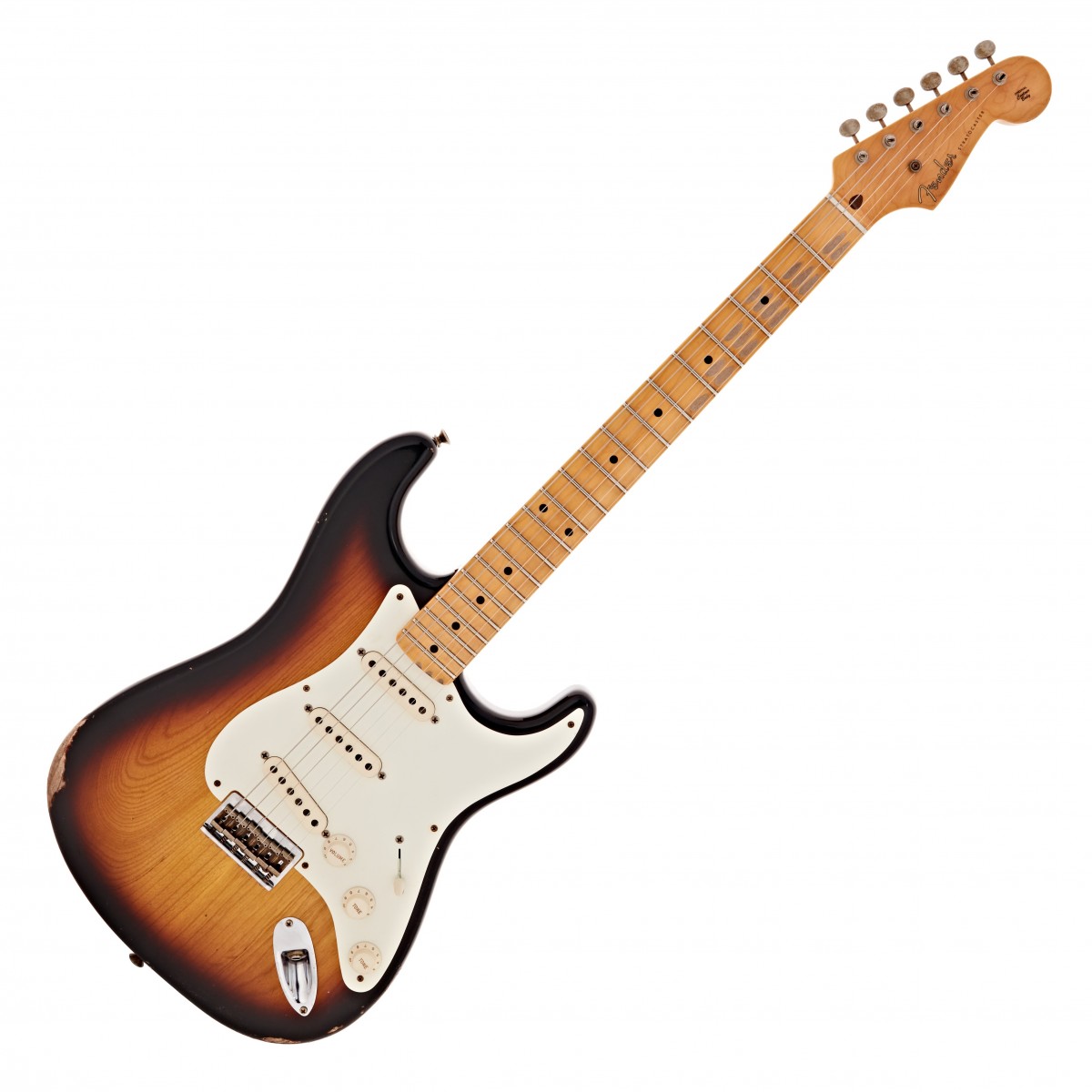 Fender Custom Shop 55 Stratocaster Relic Hardtail 2-Tone Sunburst #R132811 - Image 2