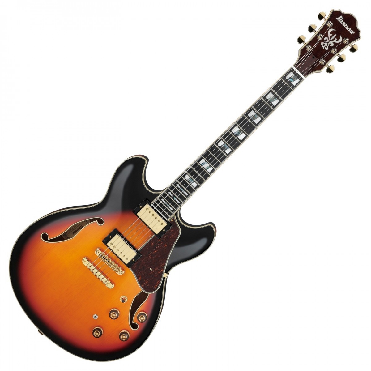 Ibanez AS113 Semi Hollowbody Brown Sunburst - Image 2