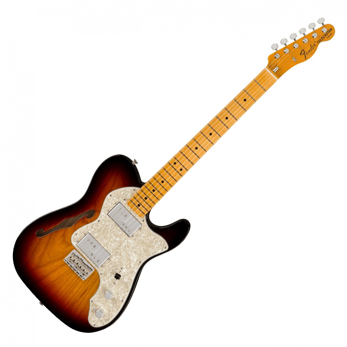 Fender American Vintage II 1972 Telecaster Thinline 3-Color Sunburst - Image 2