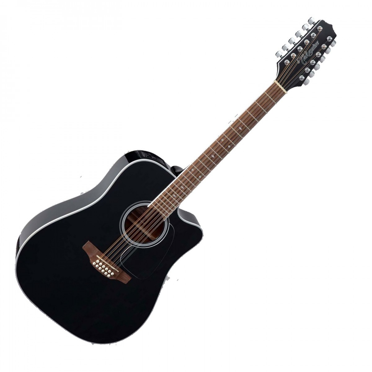 Takamine GD38CE Dreadnought 12 String Electro Acoustic Black Gloss - Image 2