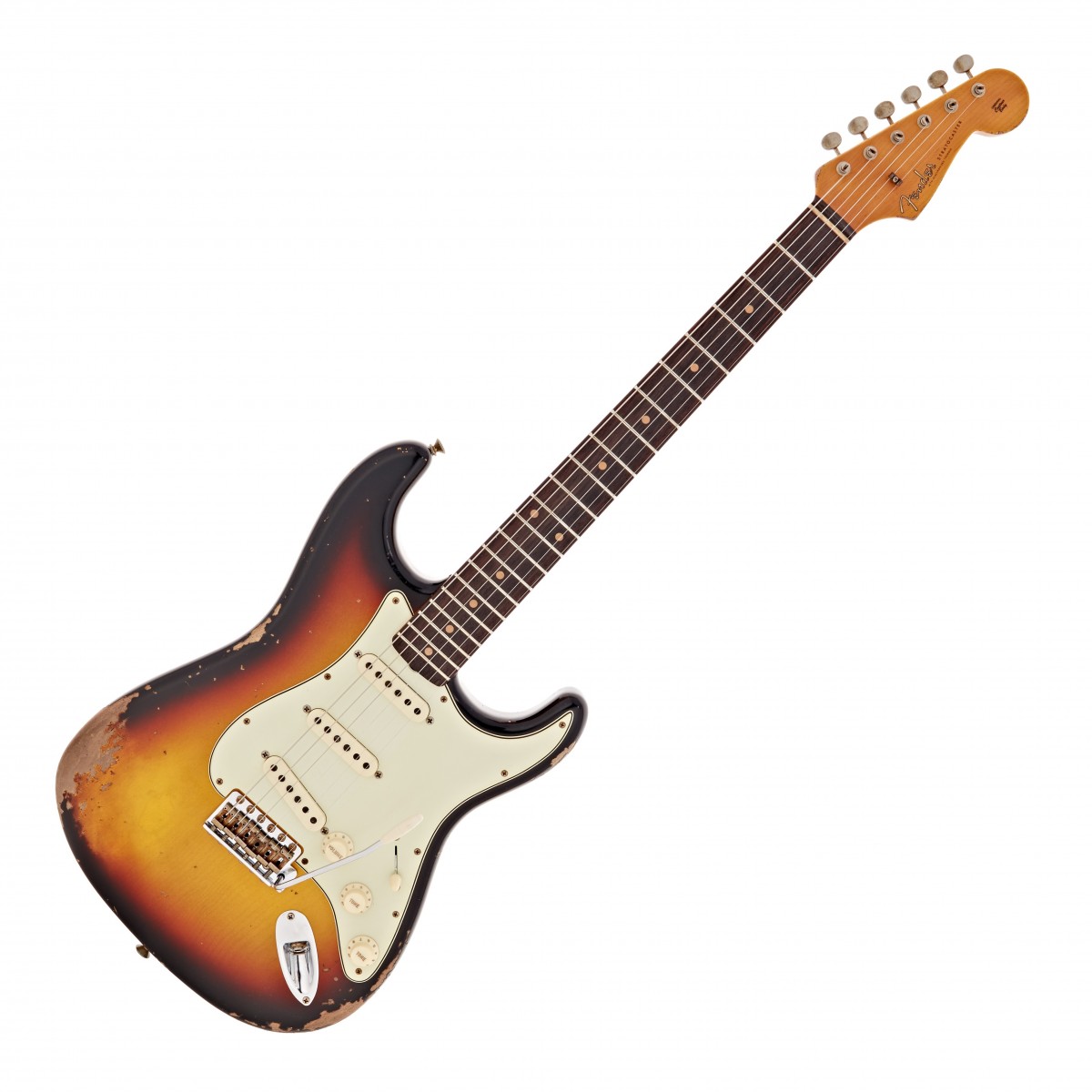 Fender Custom Shop 60 Stratocaster Heavy Relic Faded Aged 3-Tone Sunburst #CZ574446 - Image 2