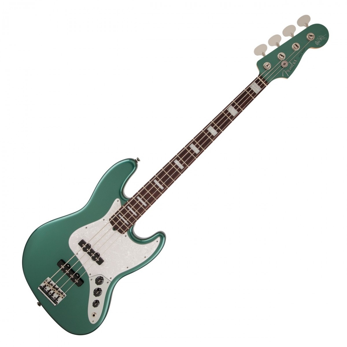 Fender Adam Clayton Jazz Bass Sherwood Green Metallic - Image 2