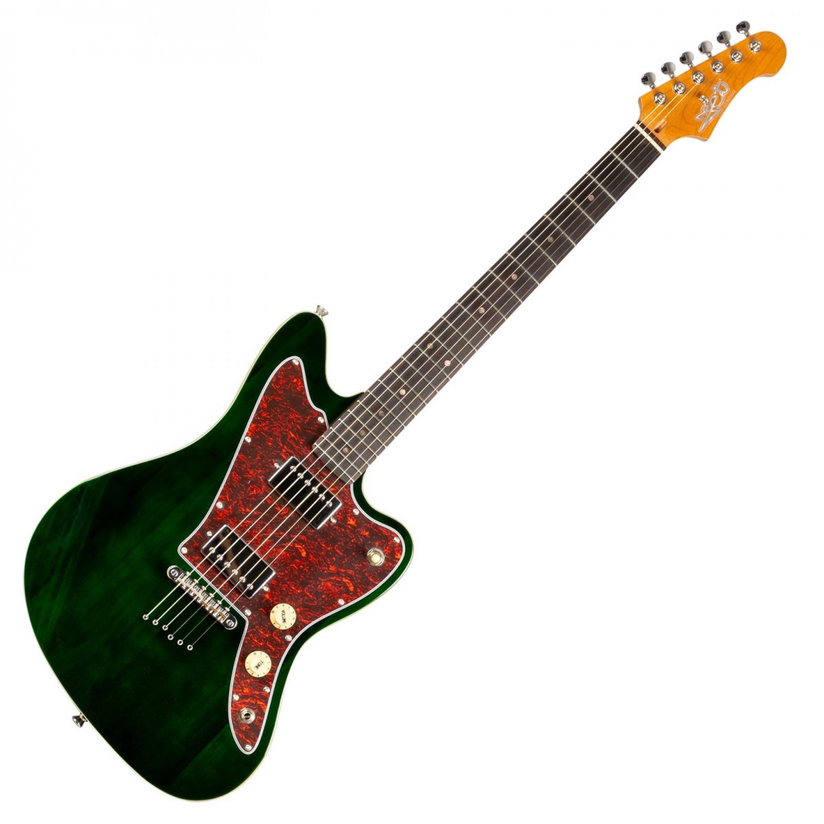 Jet Guitars JJ-350 Offset Roasted Maple RW Fingerboard Green - Image 2
