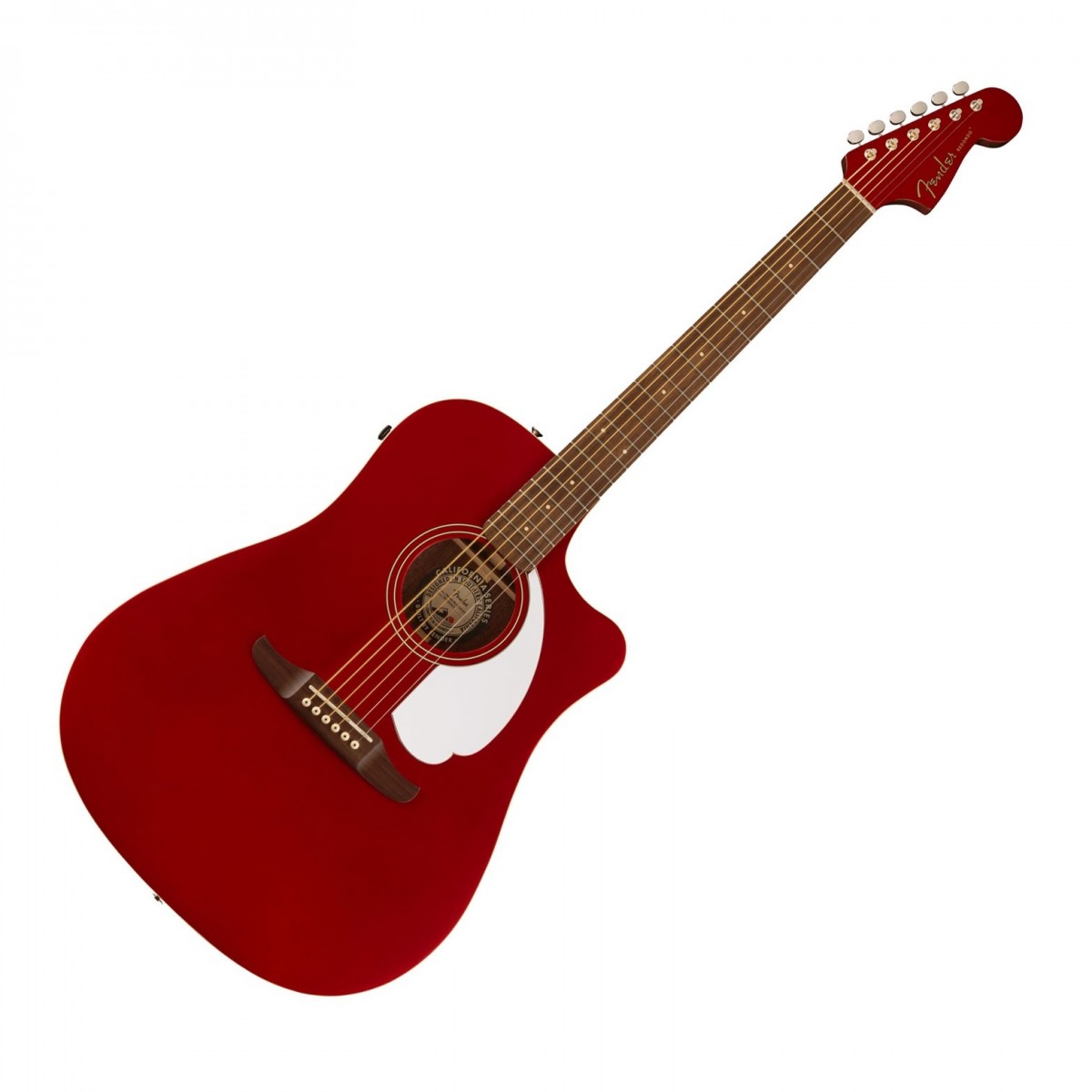 Fender Redondo Player Electro Acoustic Candy Apple Red - Image 2