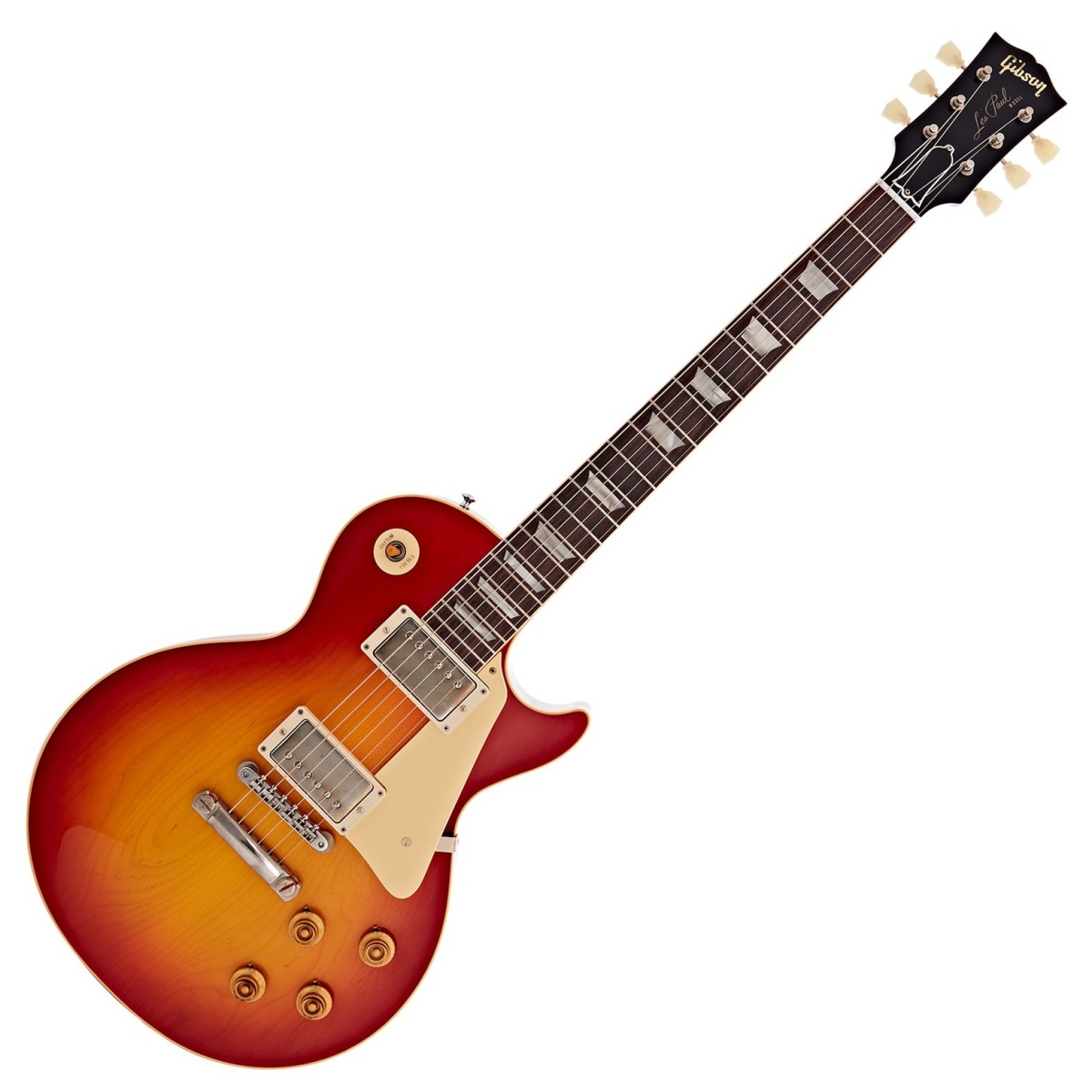 Gibson Custom 1958 Les Paul Standard Reissue VOS Washed Cherry Sunburst #84671 - Image 2