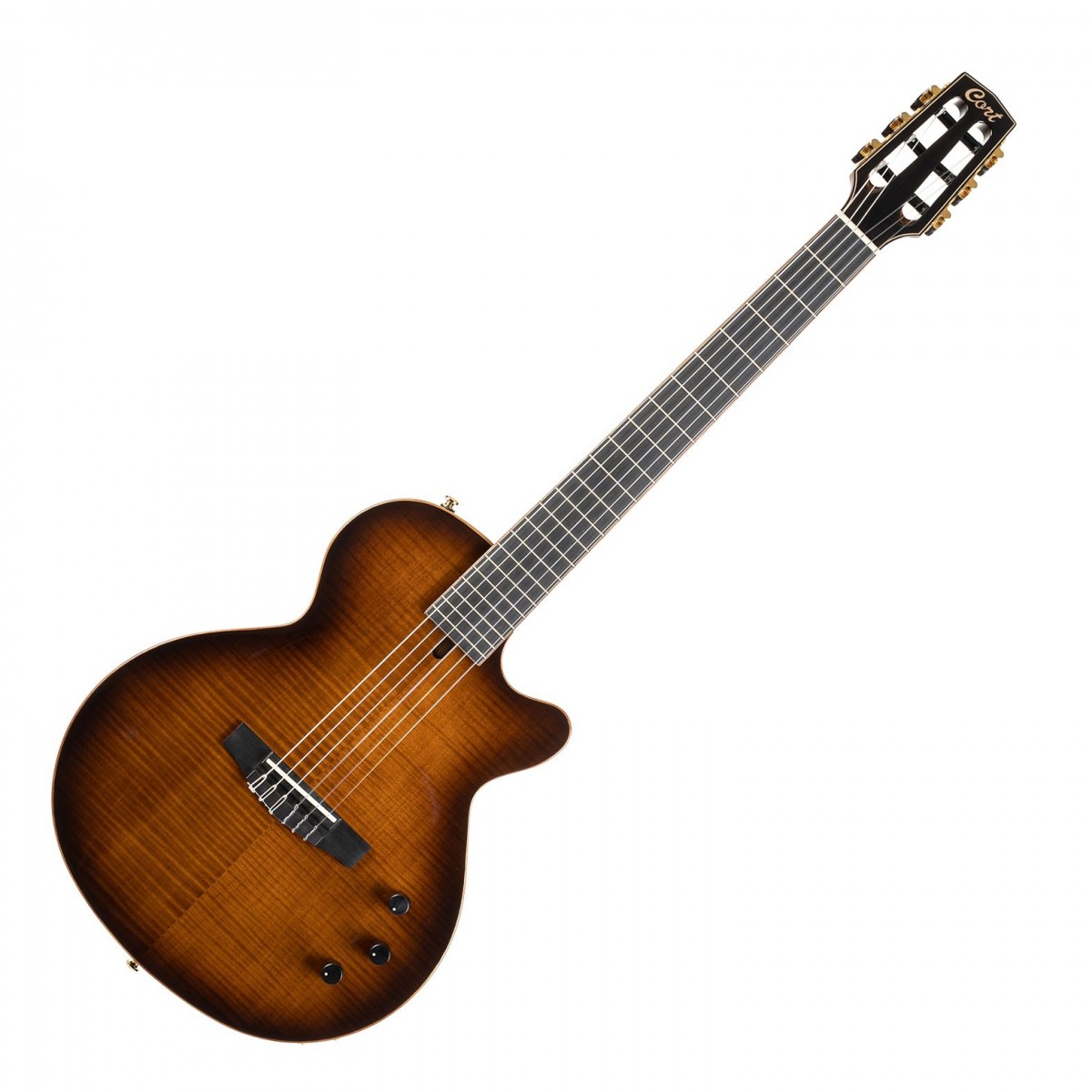 Cort Sunset Nylectric Deluxe Tobacco Sunburst - Image 2