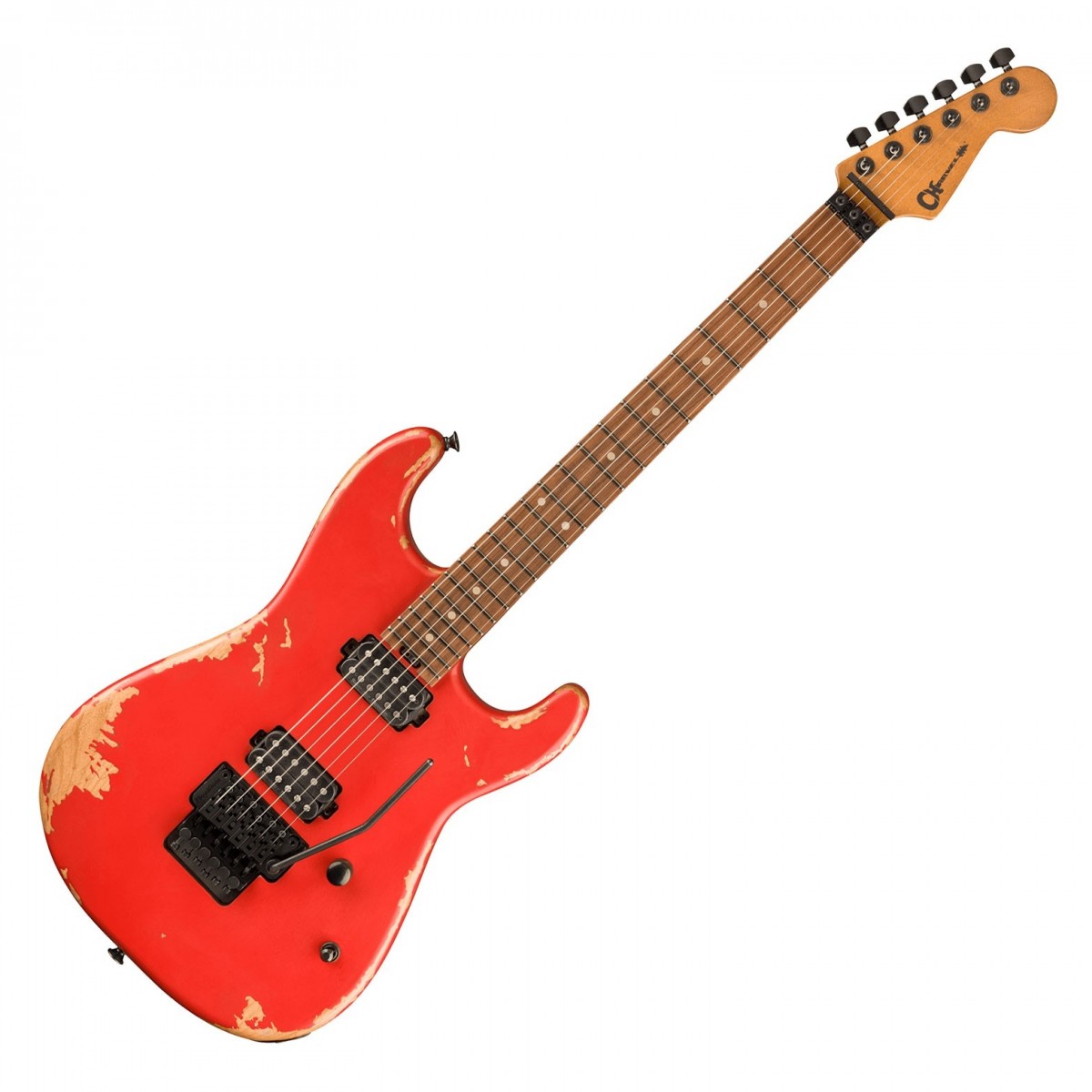 Charvel Pro-Mod Relic San Dimas Style 1 HH FR PF Weathered Orange - Image 2
