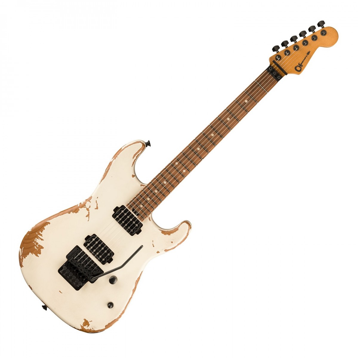 Charvel Pro-Mod Relic San Dimas Style 1 HH FR PF Weathered White - Image 2
