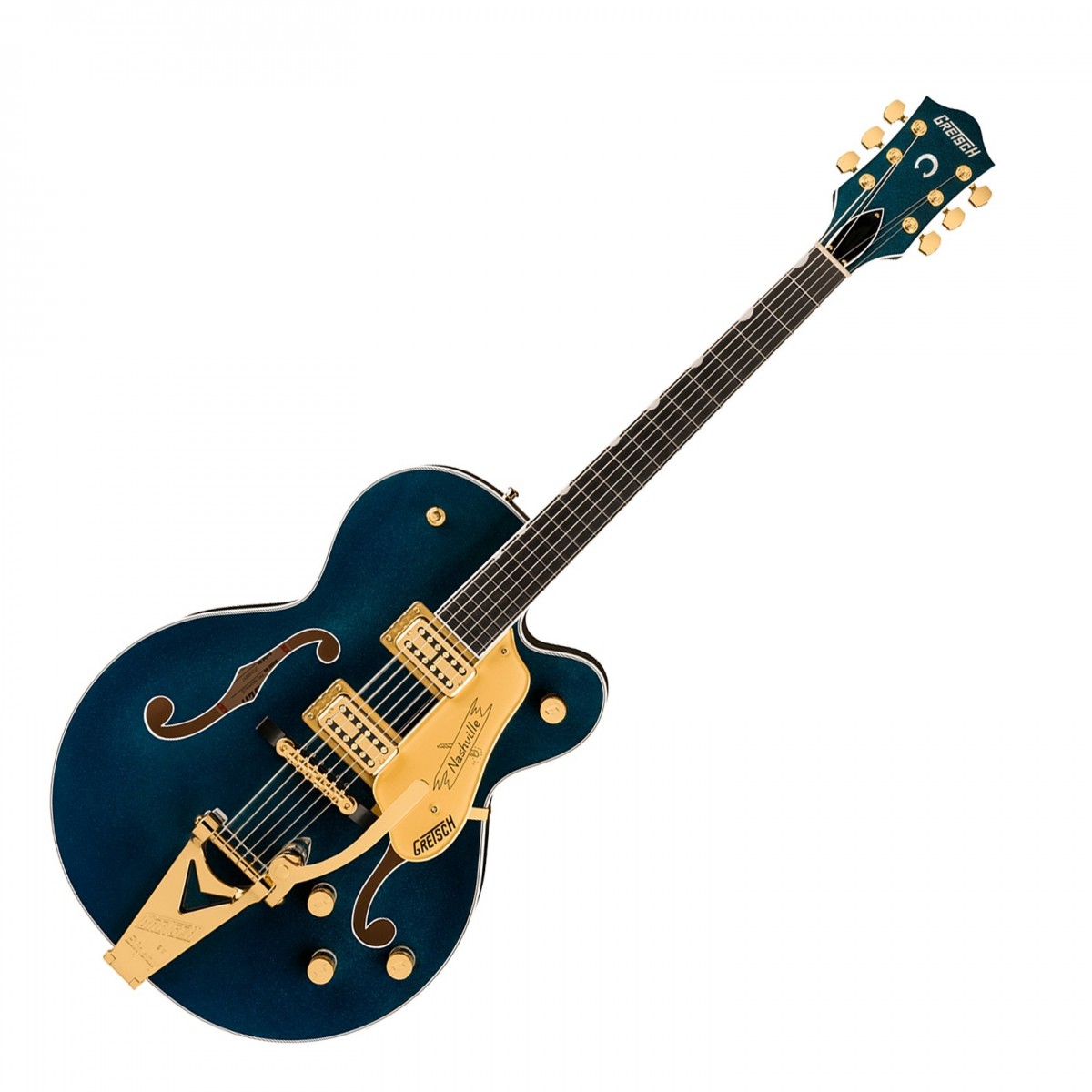 Gretsch Nashville Hollow Body with String-Thru Bigsby Ebony Fingerboard Midnight Sapphire - Image 2