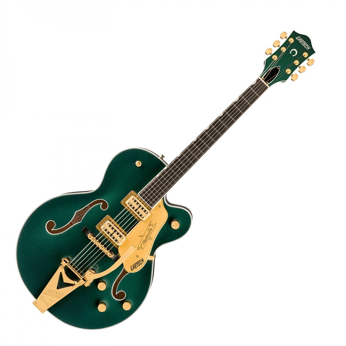 Gretsch Nashville Hollow Body with String-Thru Bigsby Ebony Fingerboard Cadillac Green - Image 2
