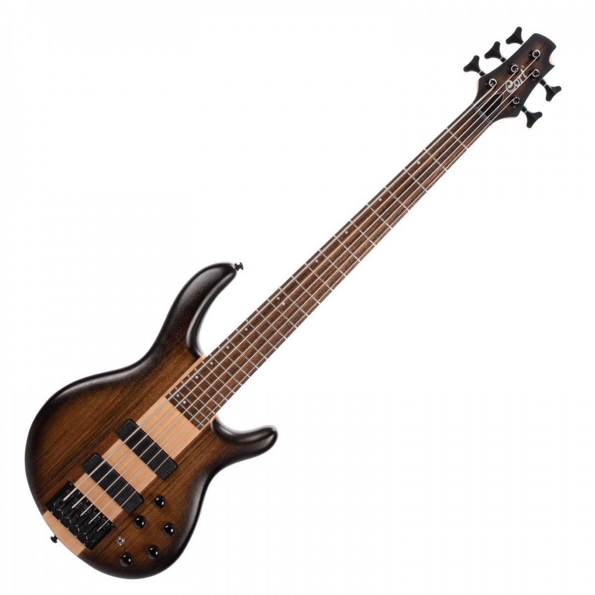 Cort C5 Plus OVMH 5-String Bass Antique Brown Burst - Image 2