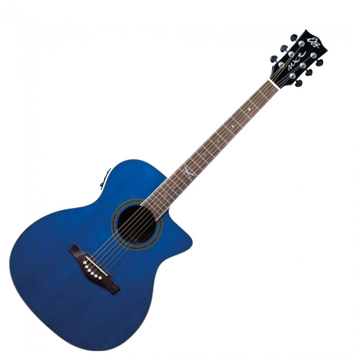 EKO NXT A100CE Electro Acoustic See Through Blue - Image 2