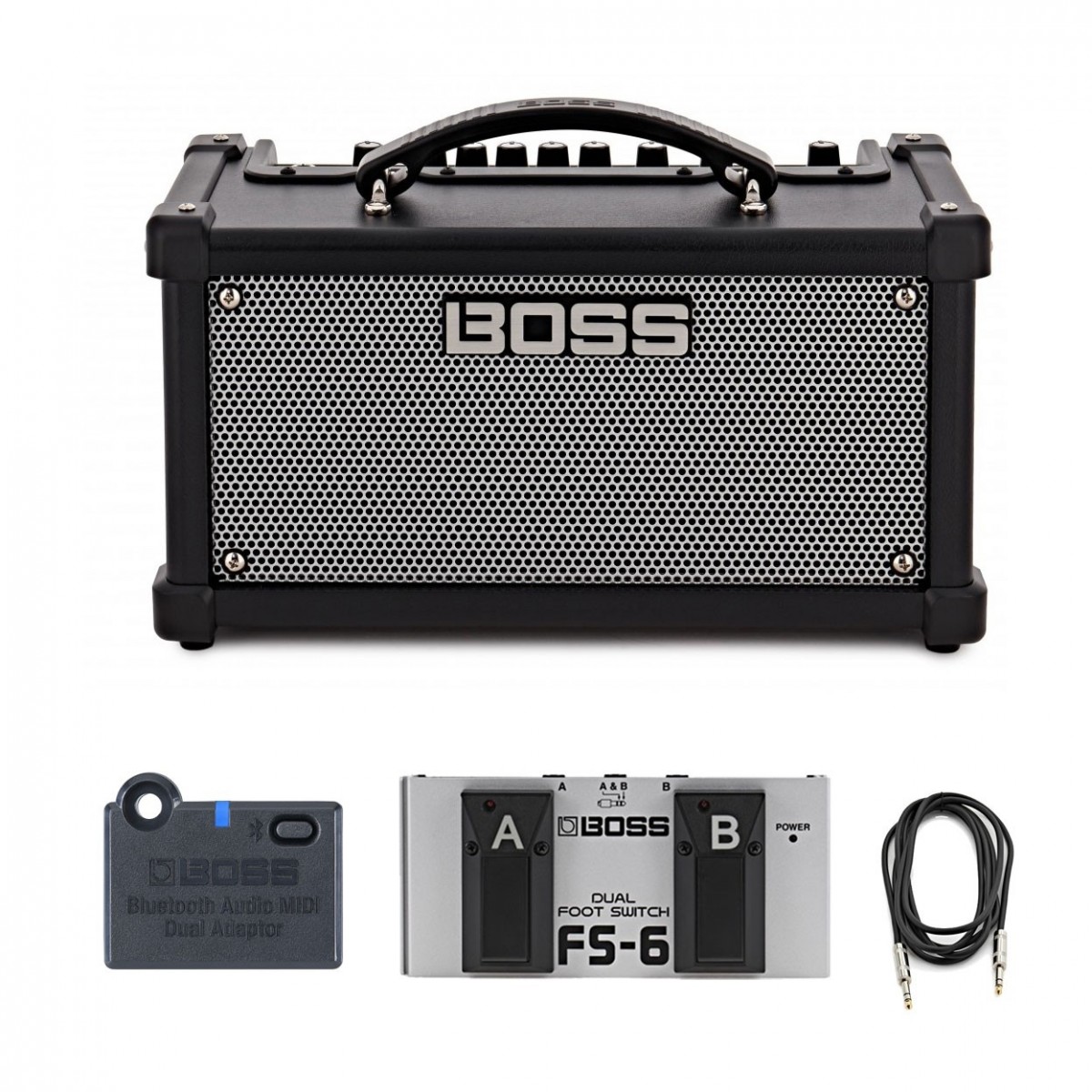 Boss Dual Cube LX Guitar Amplifier Complete Bundle - Image 2