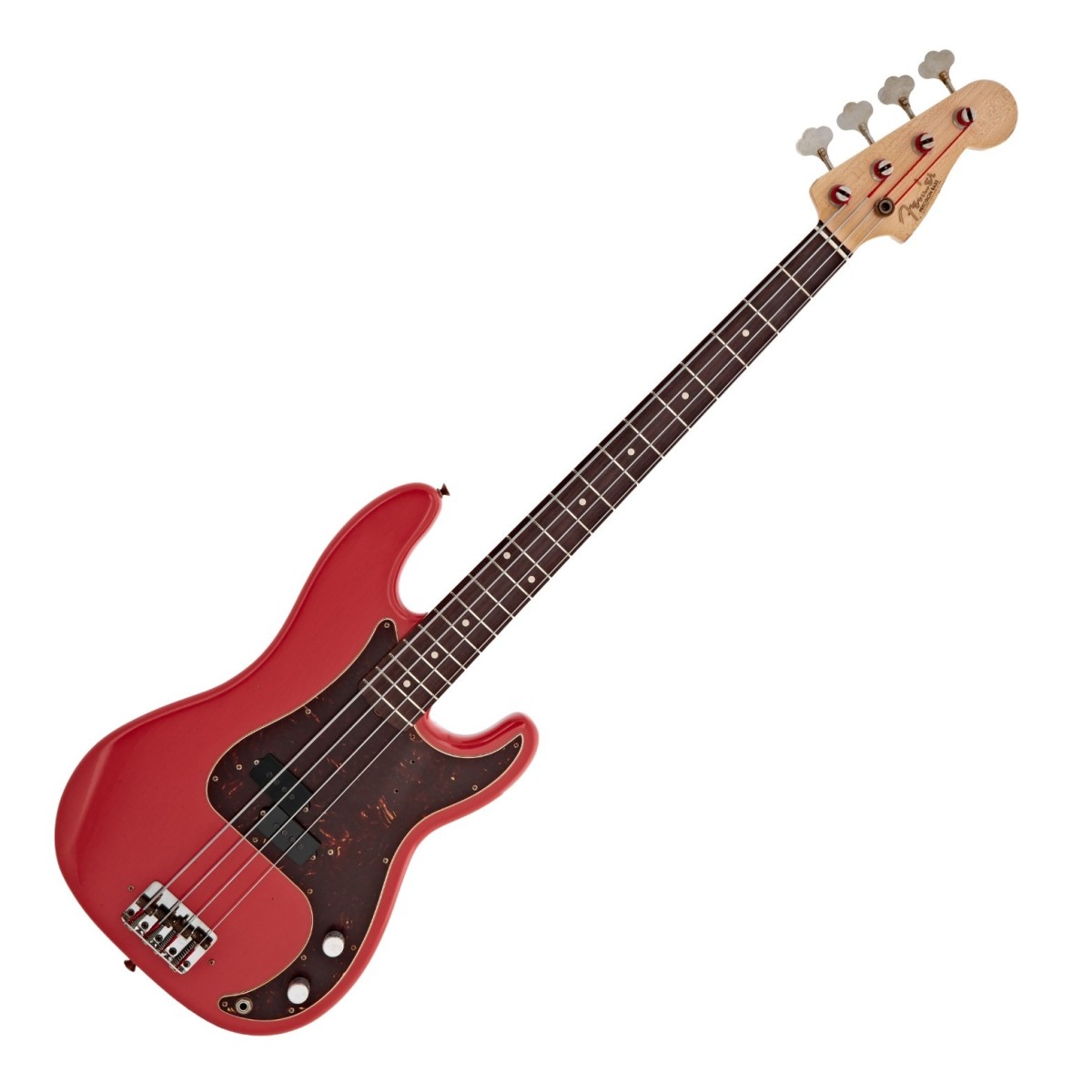 Fender Custom Shop Pino Palladino Precision Bass Fiesta Red over Desert Sand - Image 2