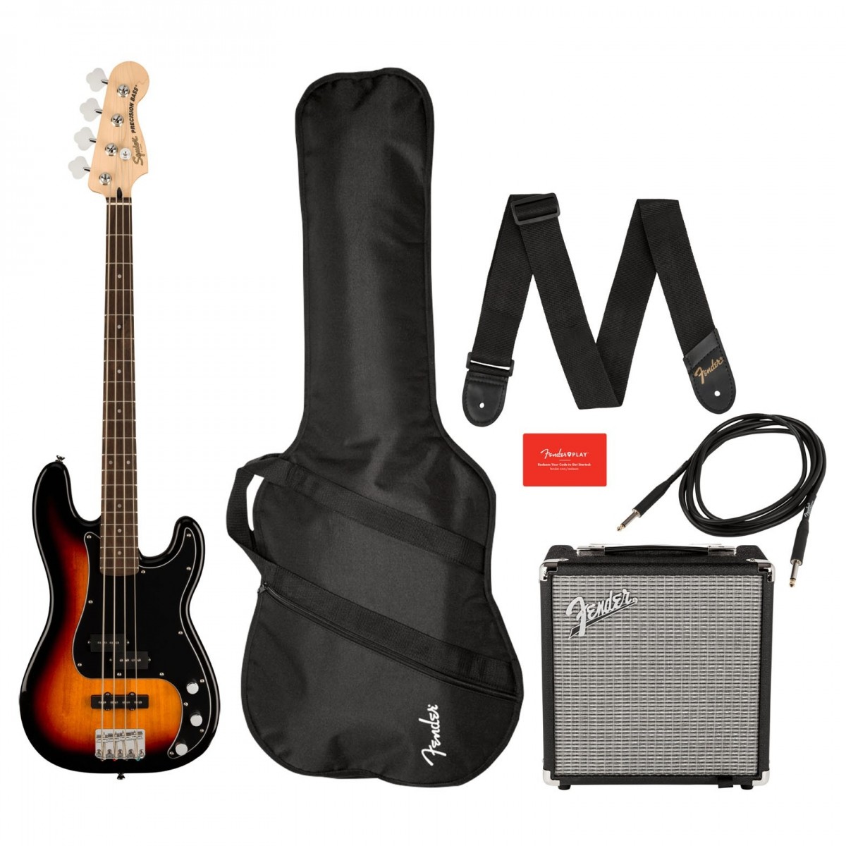 Squier Affinity Precision Bass PJ Pack 3-Color Sunburst - Image 2