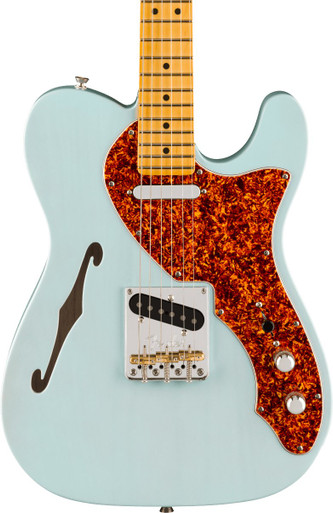 Fender FSR American Professional II Telecaster Thinline in Transparent Daphne Blue - Image 1