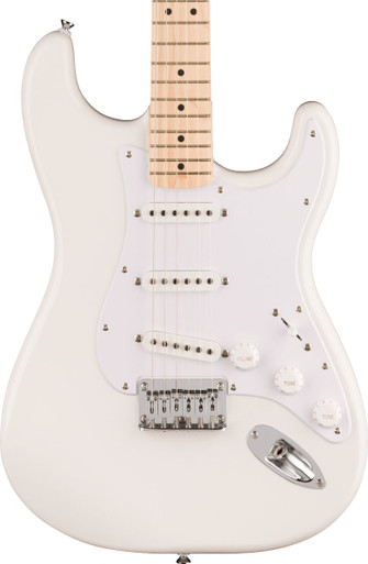 Squier Sonic Stratocaster HT Electric Guitar in Arctic White - Image 1