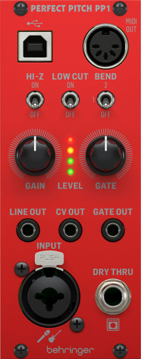 Behringer Perfect Pitch PP1 - Guitar & Audio to MIDI, USB & CV Converter Module for Eurorack