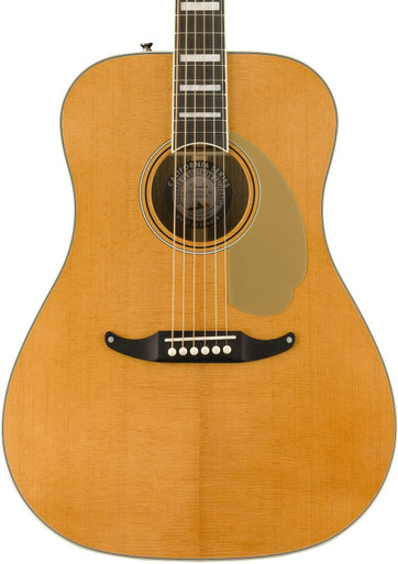 Fender King Vintage Electro Acoustic Guitar in Aged Natural - Image 1