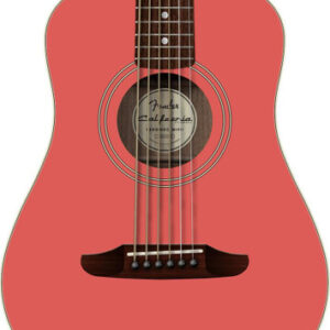 Fender California Standard Redondo Mini Spruce Top Acoustic Guitar in Fiesta Red